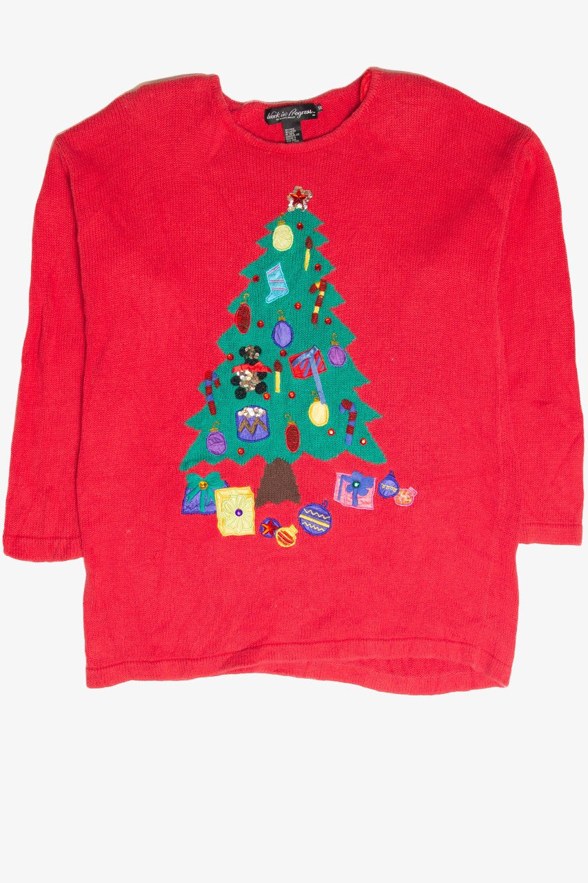 Vintage Red Ugly Christmas Pullover 61952