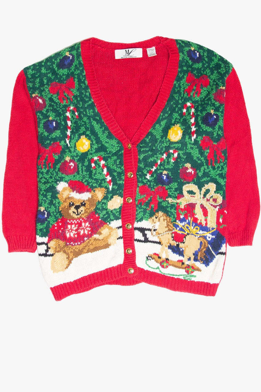 Vintage Red Ugly Christmas Cardigan 61957