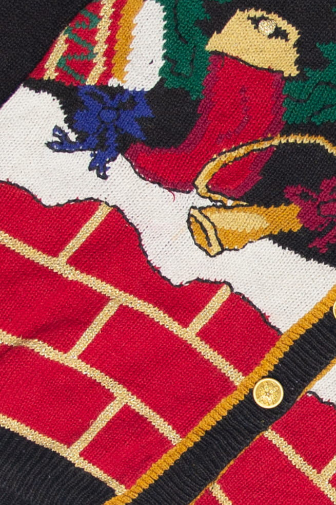 Vintage Black Ugly Christmas Cardigan 61959