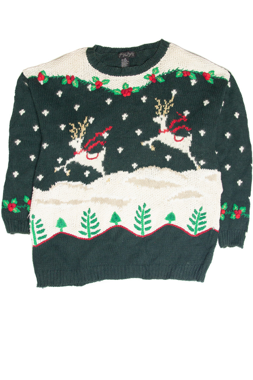 Vintage Green Ugly Christmas Pullover 61970