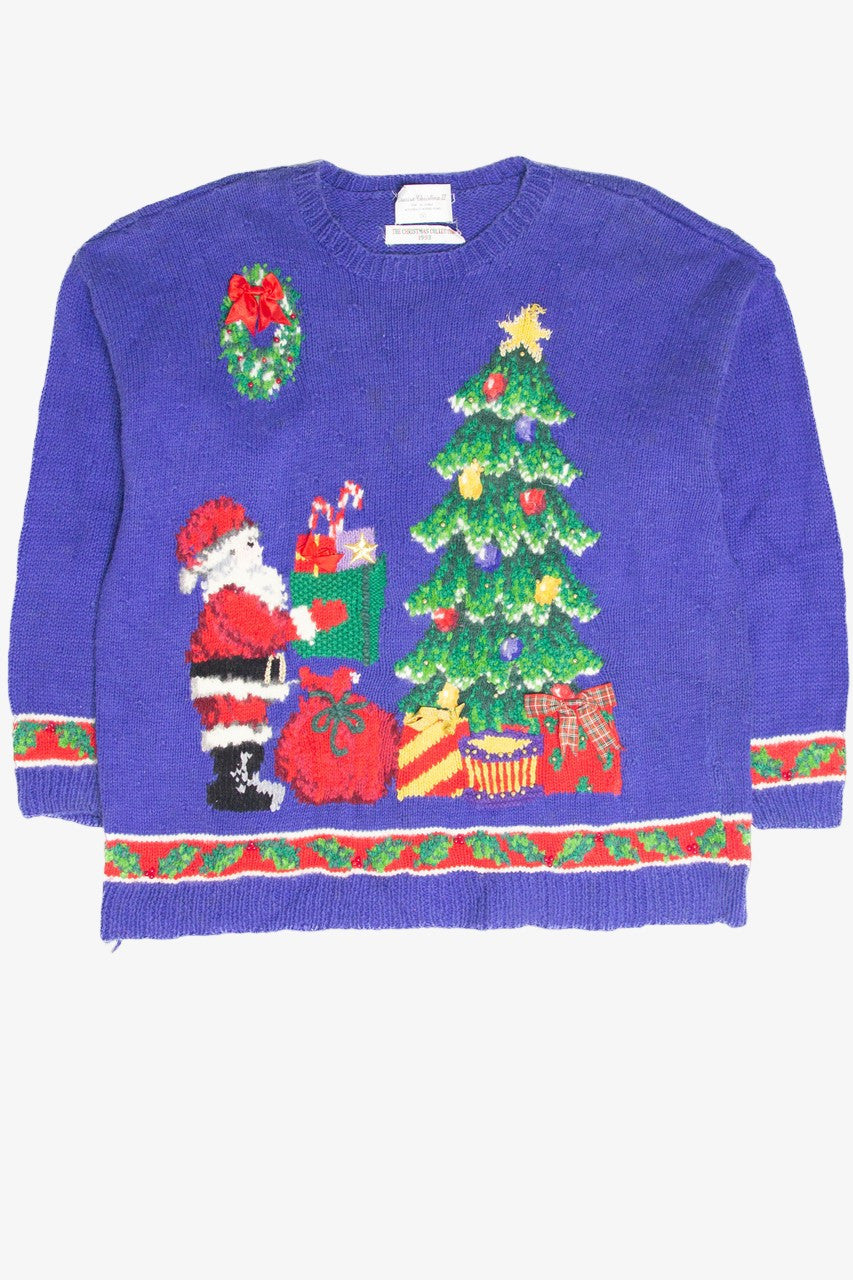 Vintage Blue Ugly Christmas Pullover 61974