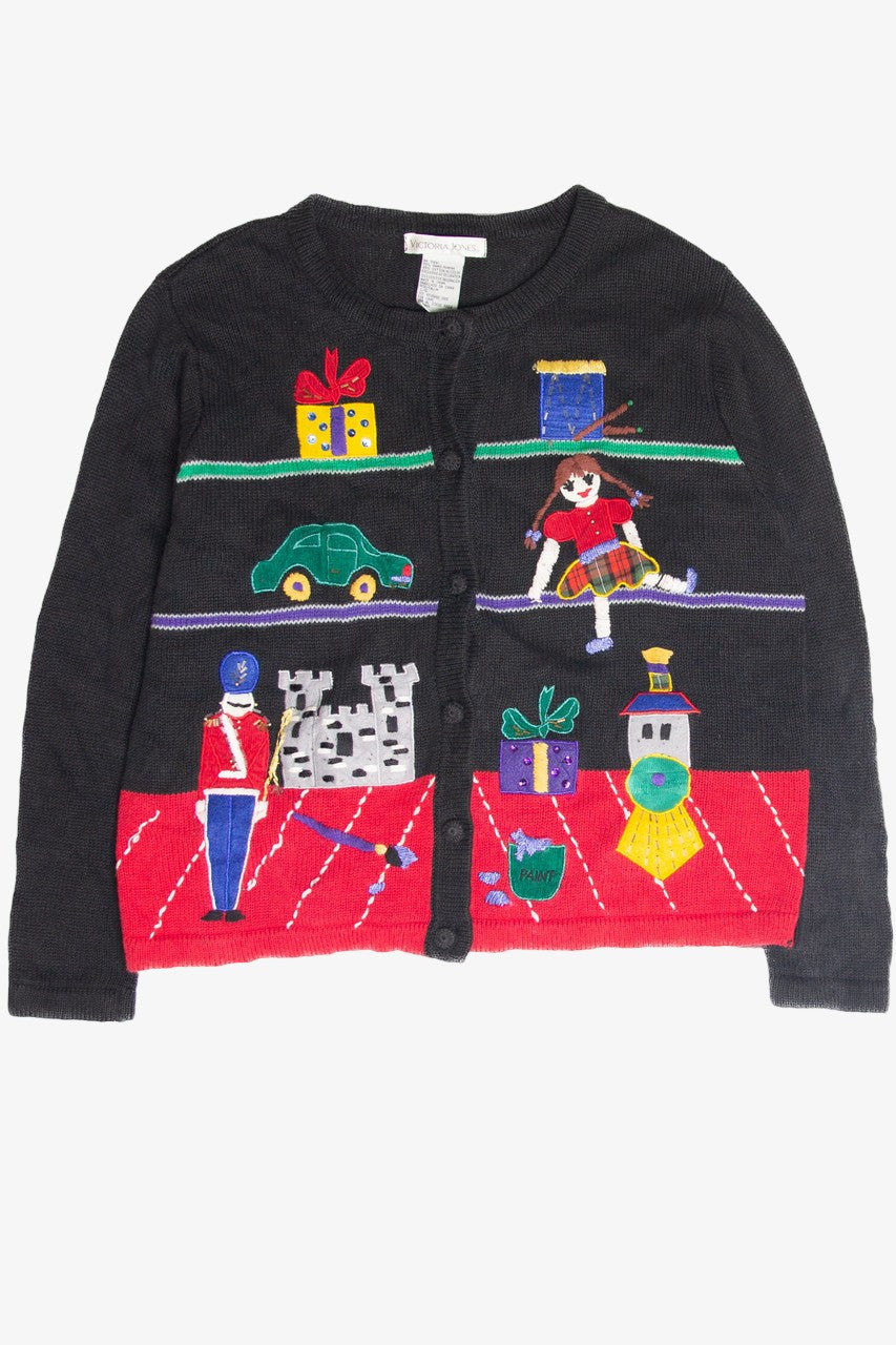 Vintage Black Ugly Christmas Cardigan 61987