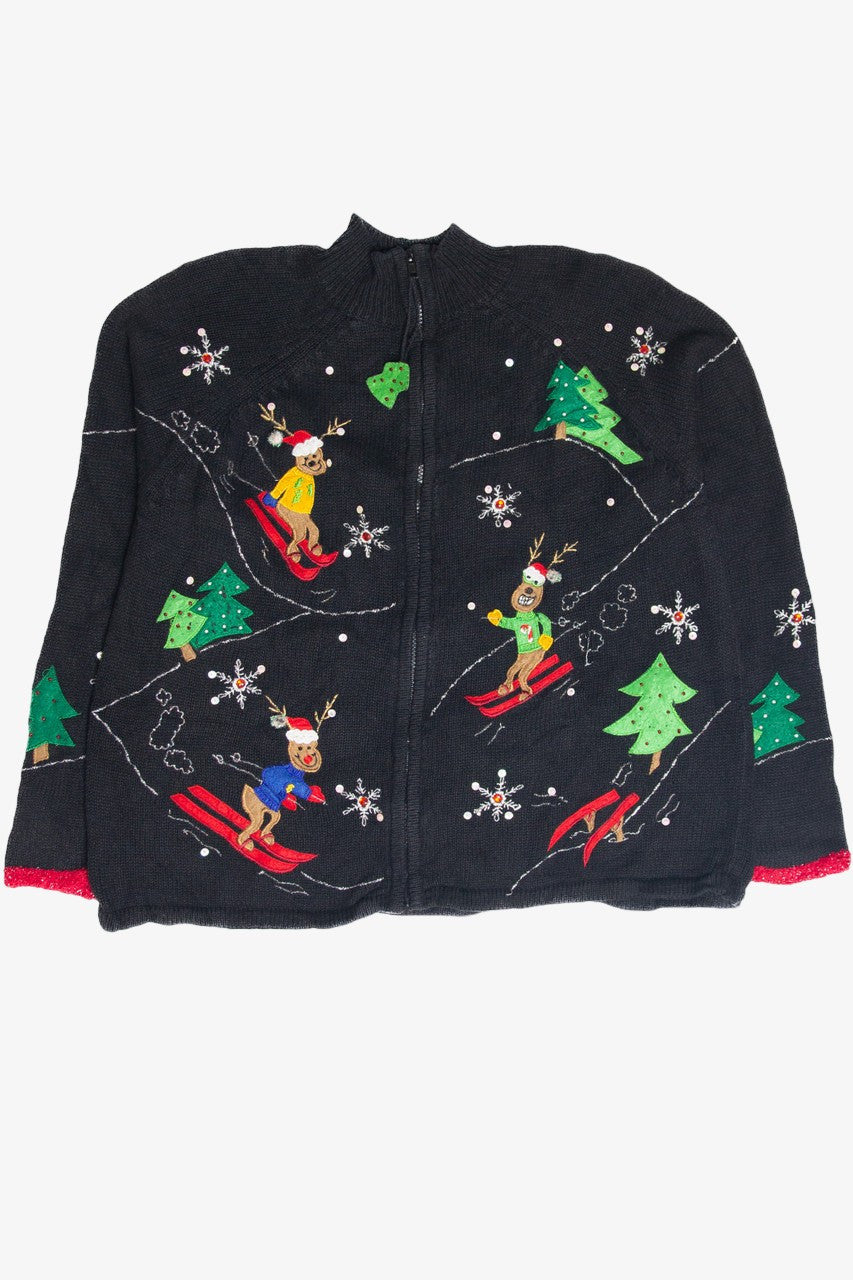 Vintage Black Ugly Christmas Cardigan 61989