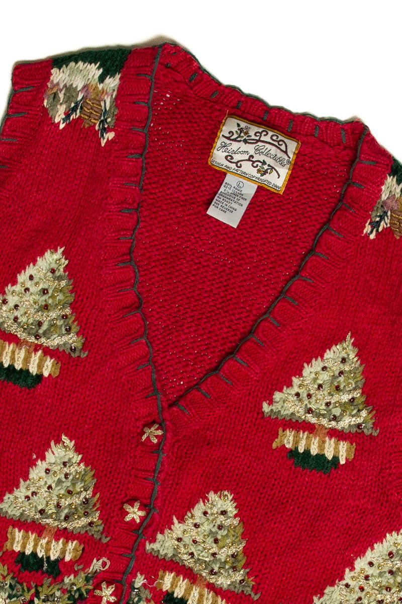 Red Ugly Christmas Sweater Vest 62012