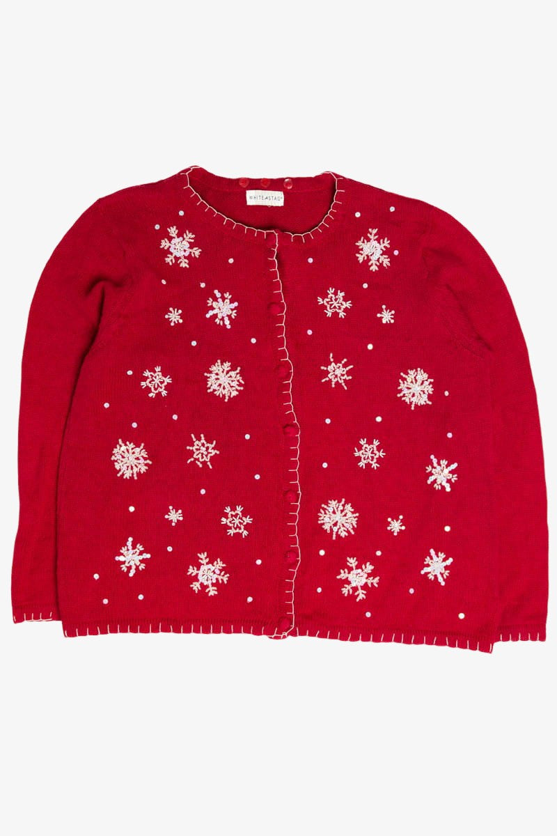 Red Snowflakes Ugly Christmas Sweater 62029