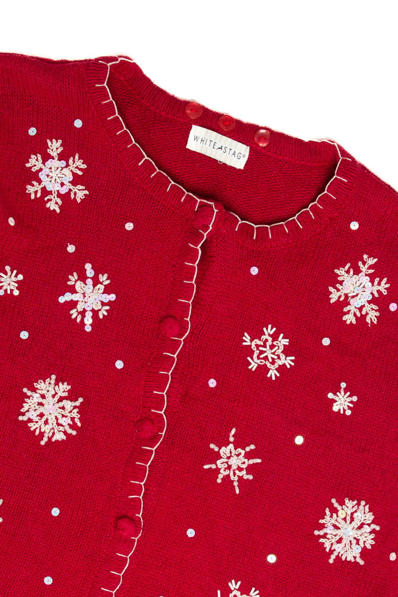 Red Snowflakes Ugly Christmas Sweater 62029