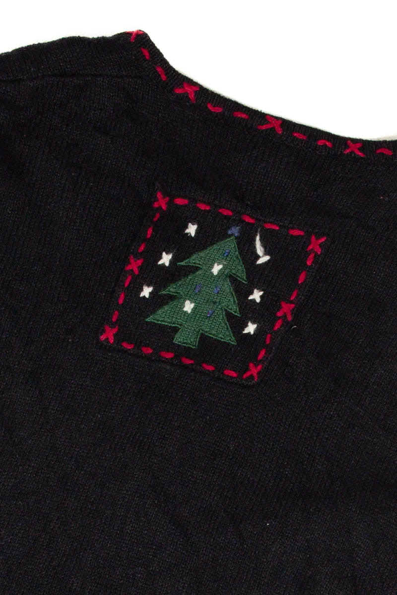 Snowman & Trees Patchwork Ugly Christmas Sweater Vest 62023