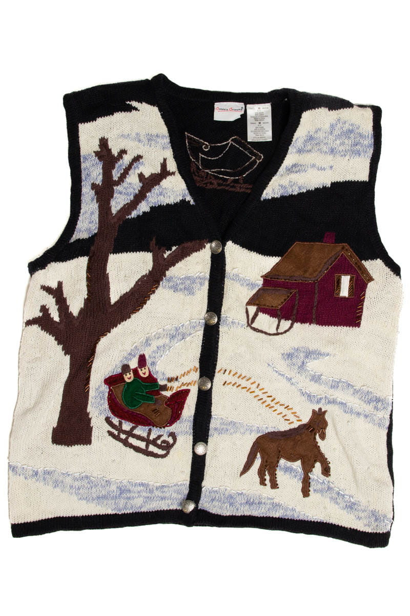 Sleigh Ride Ugly Christmas Sweater Vest 62066
