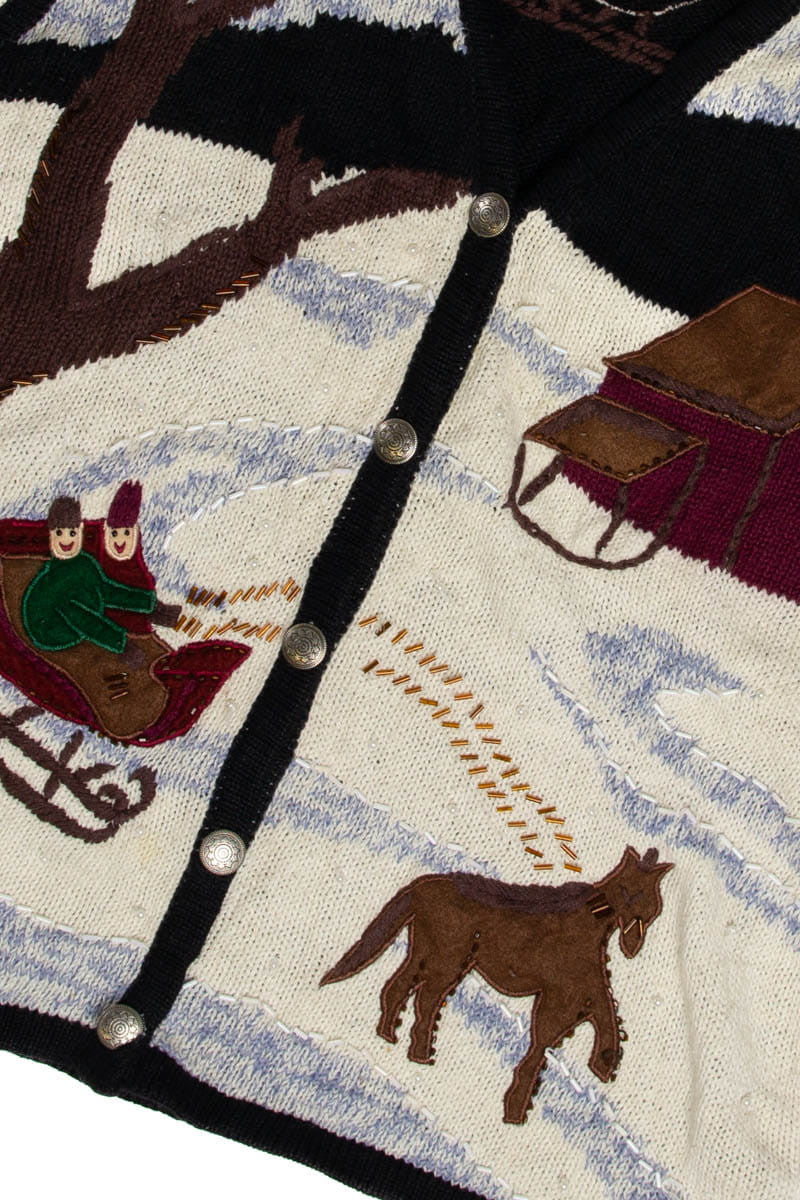 Sleigh Ride Ugly Christmas Sweater Vest 62066