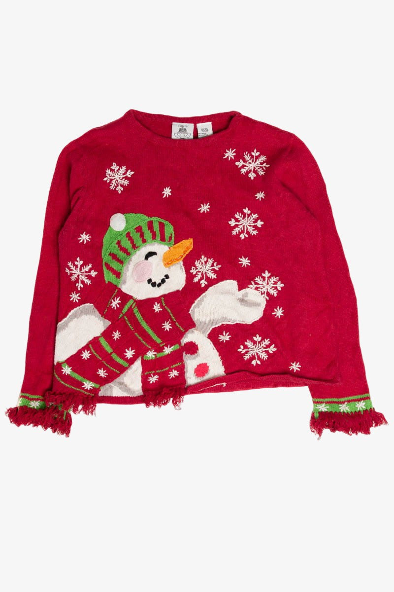 Snowman in Scarf Ugly Christmas Sweater 62081