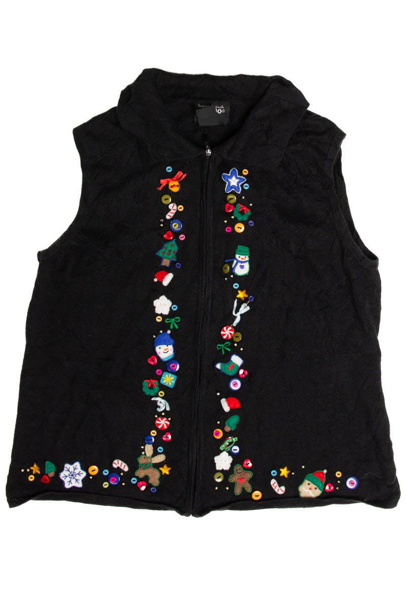 Buttons Ugly Christmas Sweater Vest 62104
