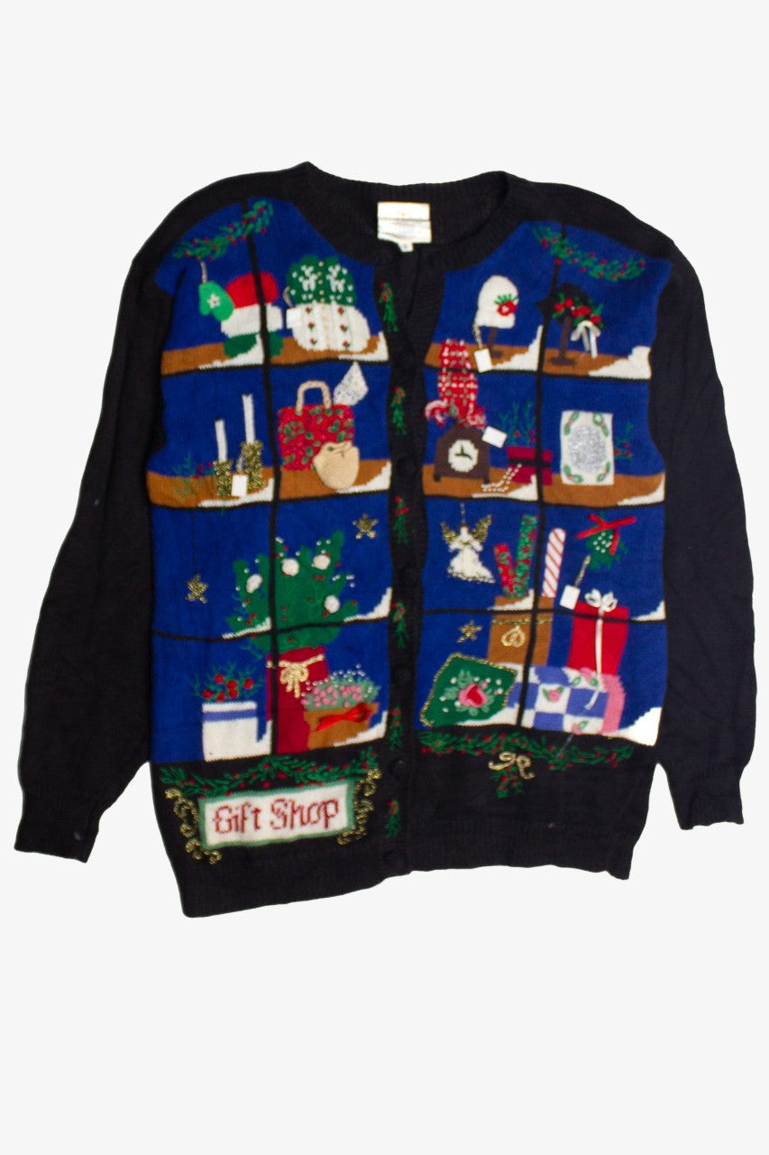 Black Ugly Christmas Cardigan 062124