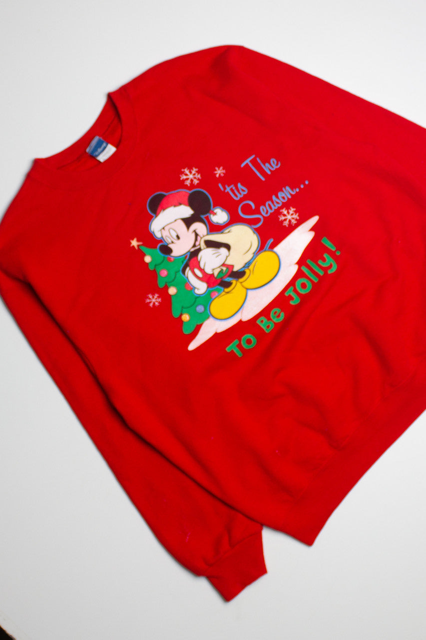 Vintage Mickey Mouse Ugly Christmas Sweater (1980s)