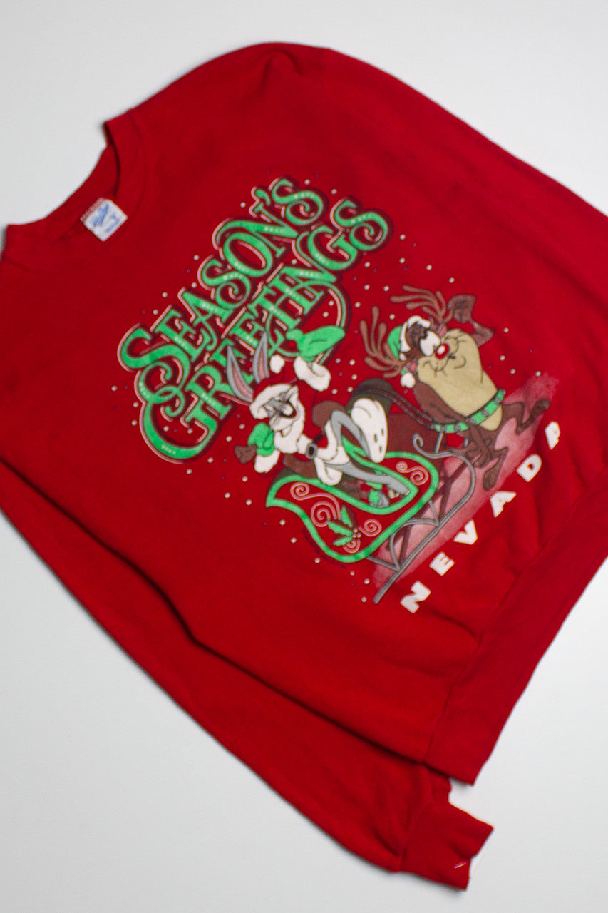 Velva Sheen Looney Tunes Ugly Christmas Sweater 62148