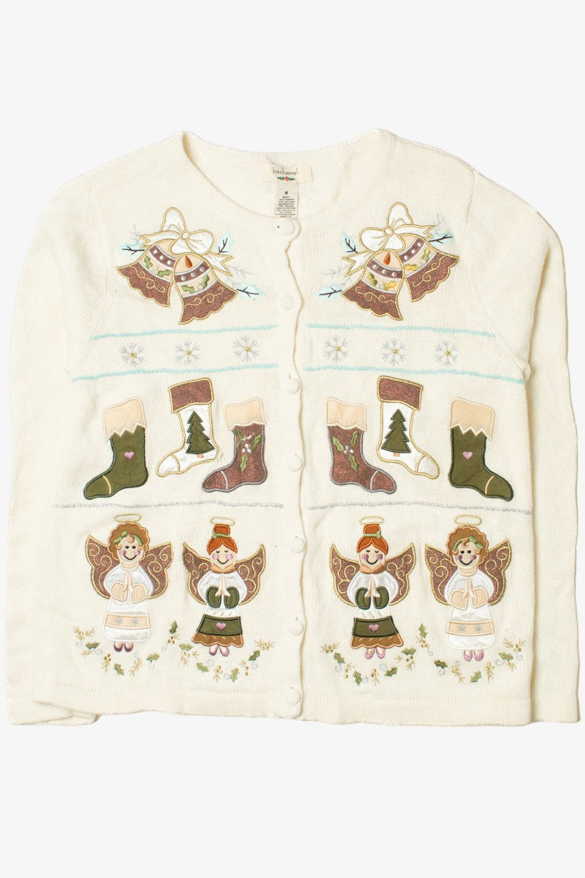 Angels & Stockings Ugly Christmas Cardigan 62160
