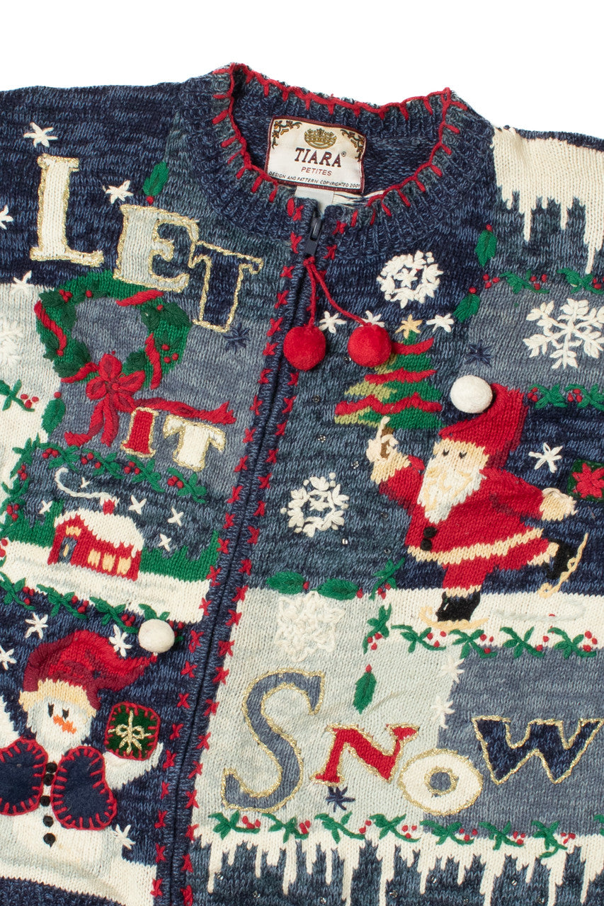 "Let It Snow" Ugly Christmas Cardigan 62189