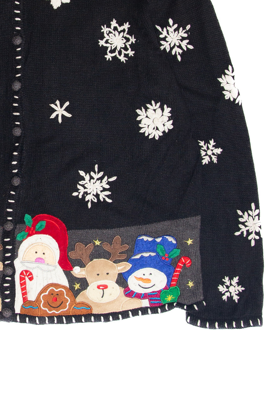 Vintage Black Ugly Christmas Cardigan 62942