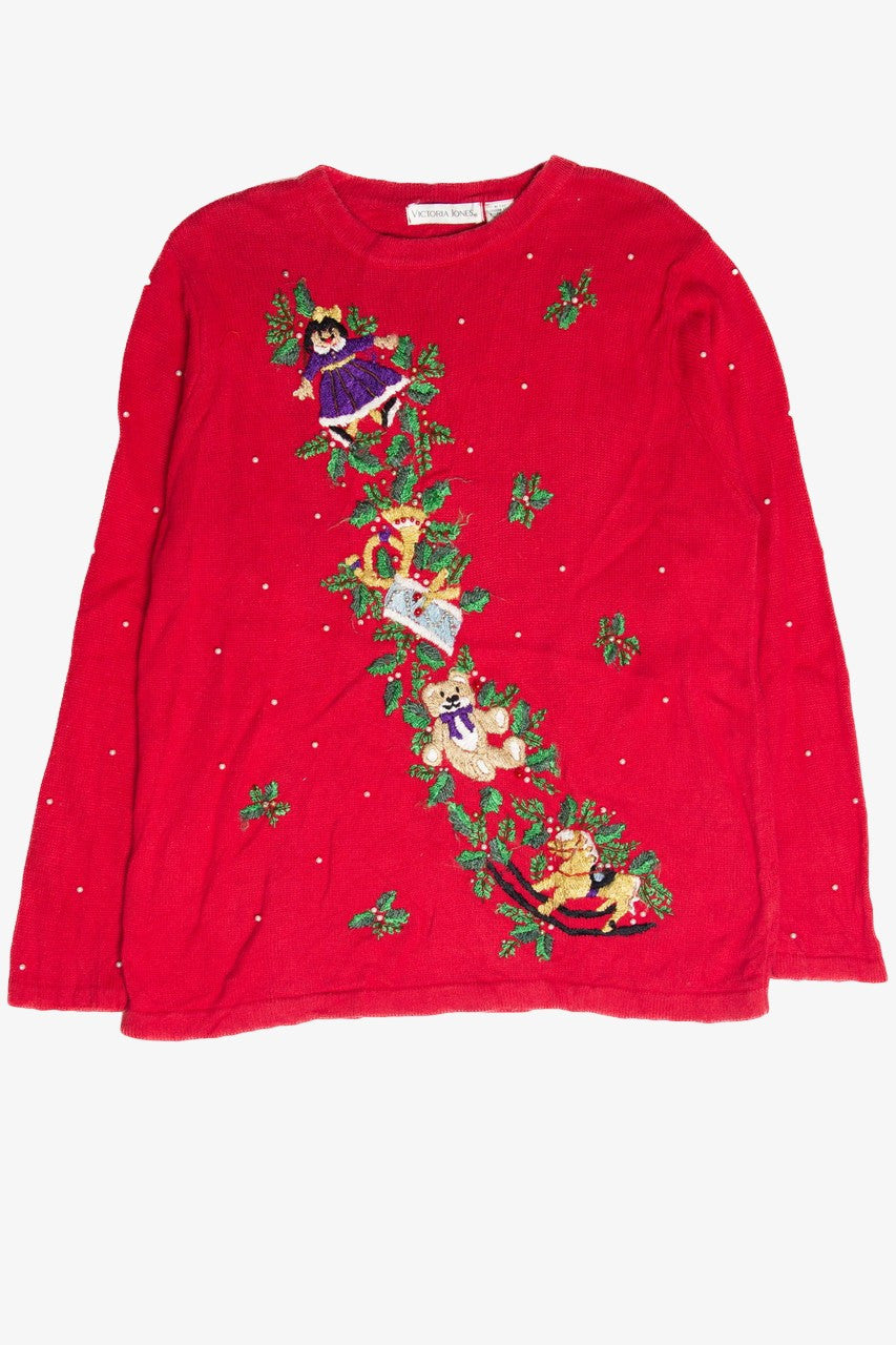 Vintage Red Ugly Christmas Pullover 62960