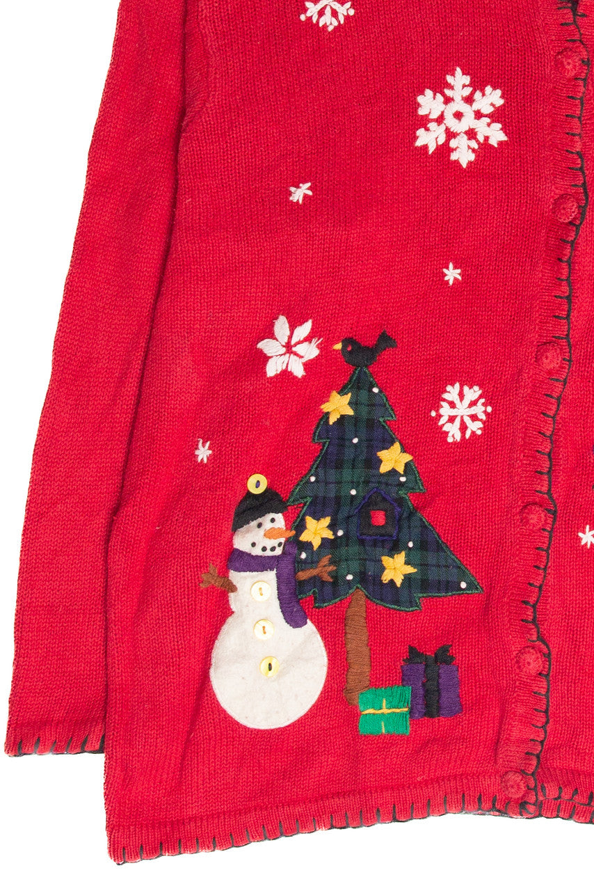 Vintage Red Ugly Christmas Cardigan 62963