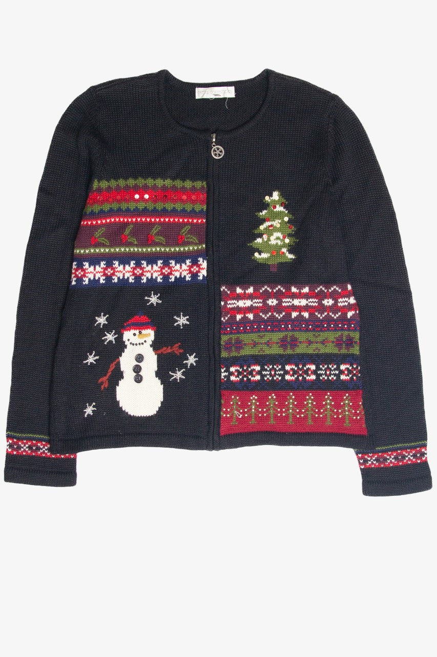 Vintage Black Ugly Christmas Cardigan 62966