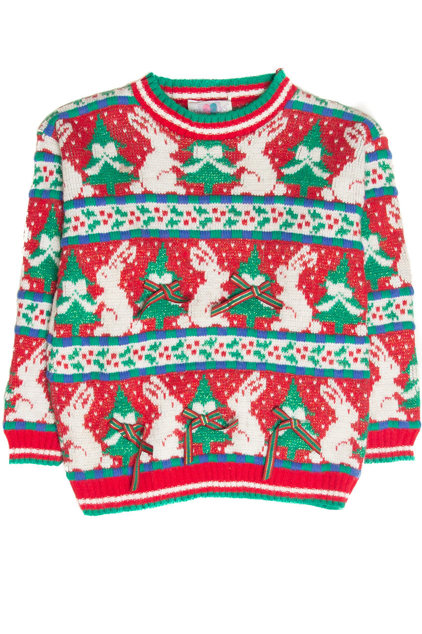 Vintage Red Ugly Christmas Pullover 62974