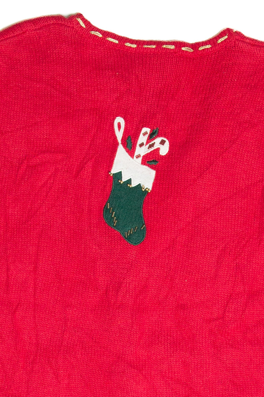 Vintage Red Ugly Christmas Vest 62977
