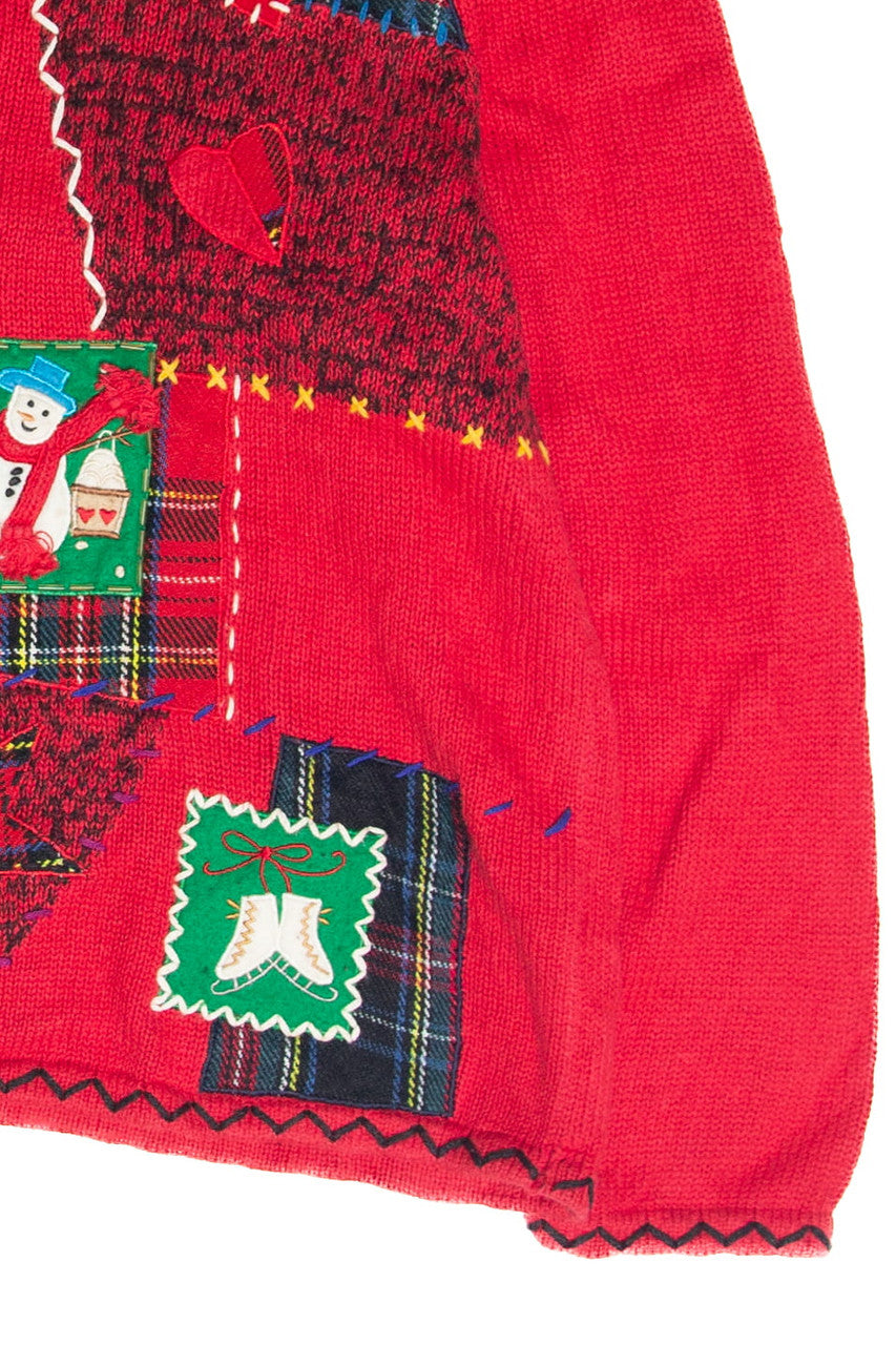 Vintage Red Ugly Christmas Cardigan 62982