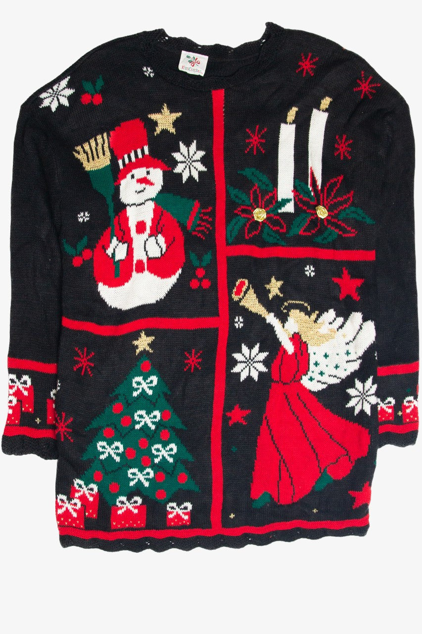 Vintage Black Ugly Christmas Pullover 62984