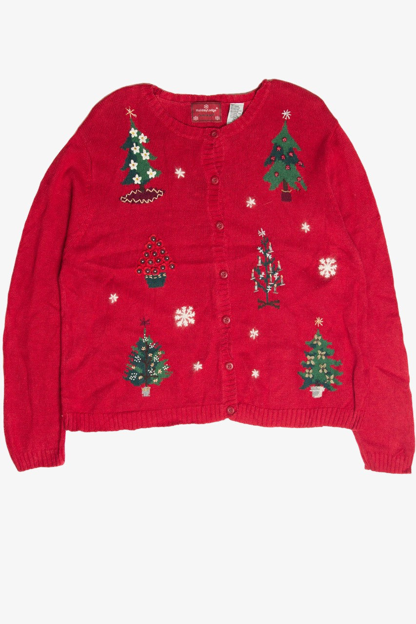 Vintage Red Ugly Christmas Cardigan 62988