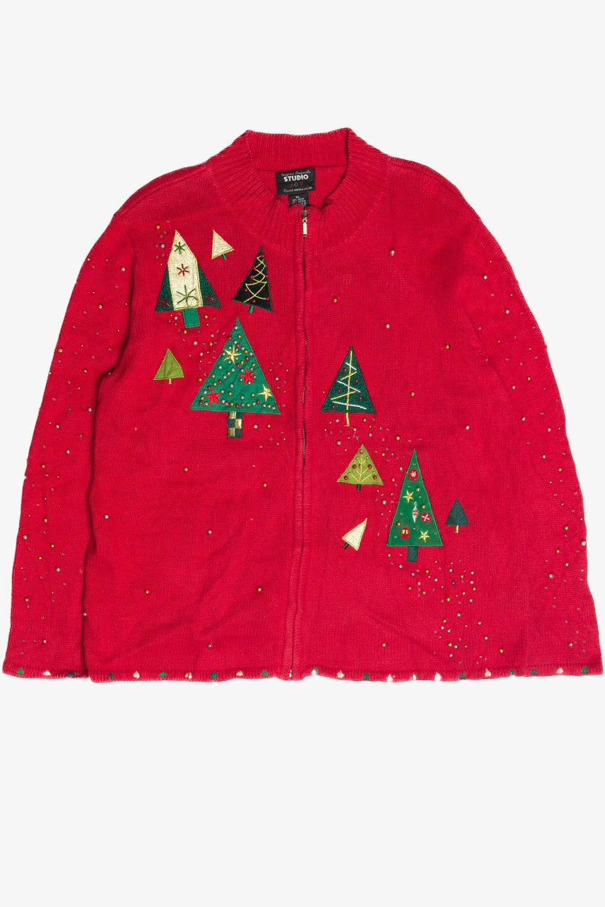 Vintage Red Ugly Christmas Cardigan 62990