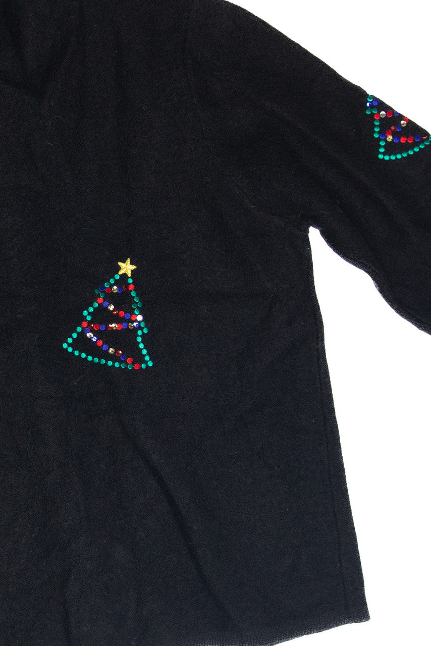 Vintage Black Ugly Christmas Cardigan 62994