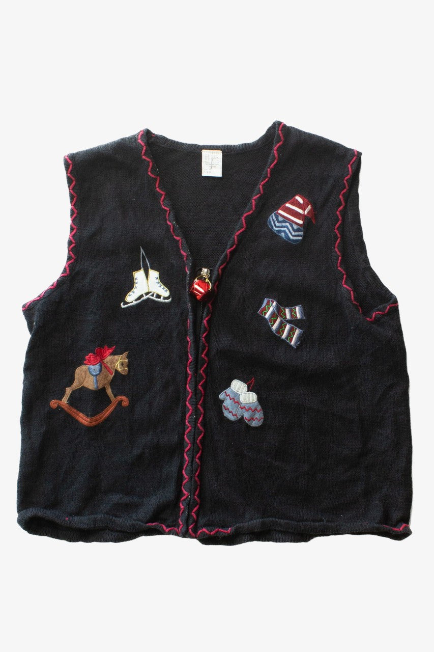 Black Ugly Christmas Vest 63453