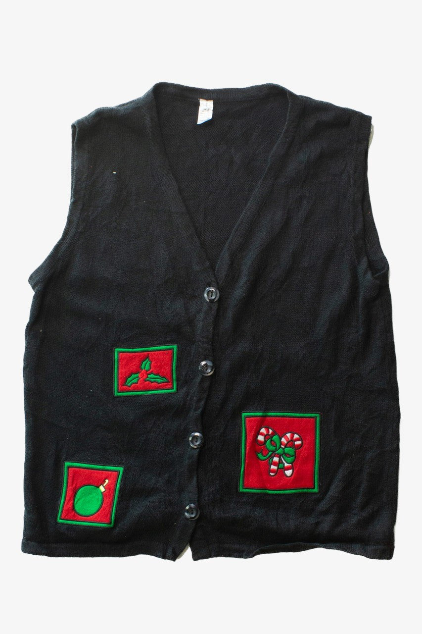 Black Ugly Christmas Vest 63459