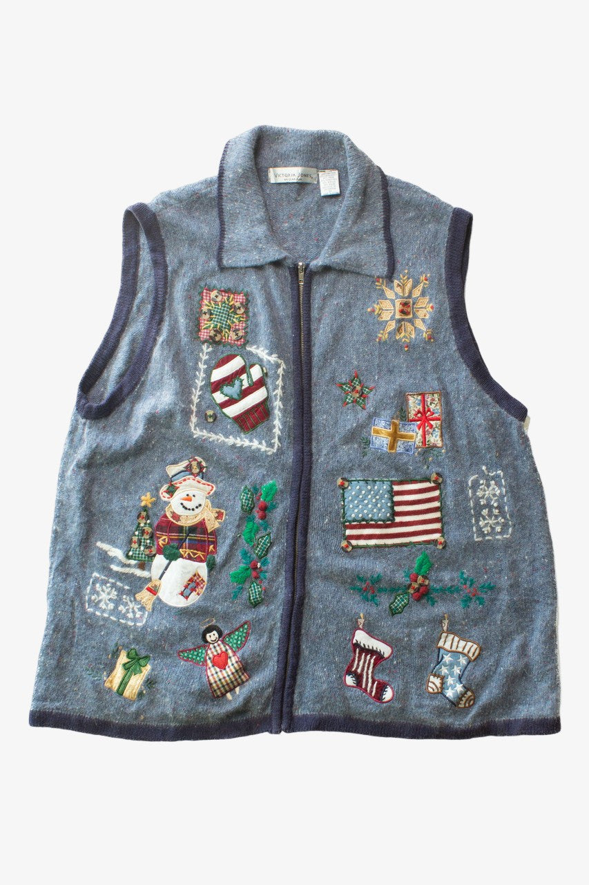 Blue Ugly Christmas Vest 63472