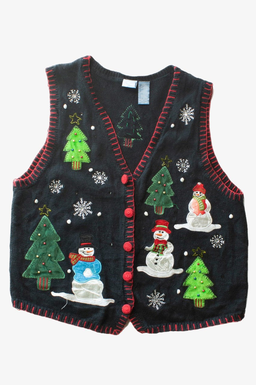 Black Ugly Christmas Vest 63474