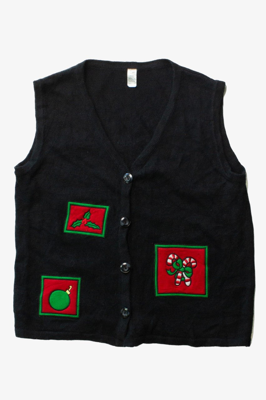 Black Ugly Christmas Vest 63484