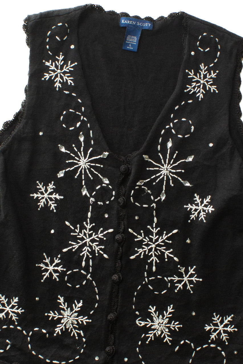 Black Ugly Christmas Vest 63496