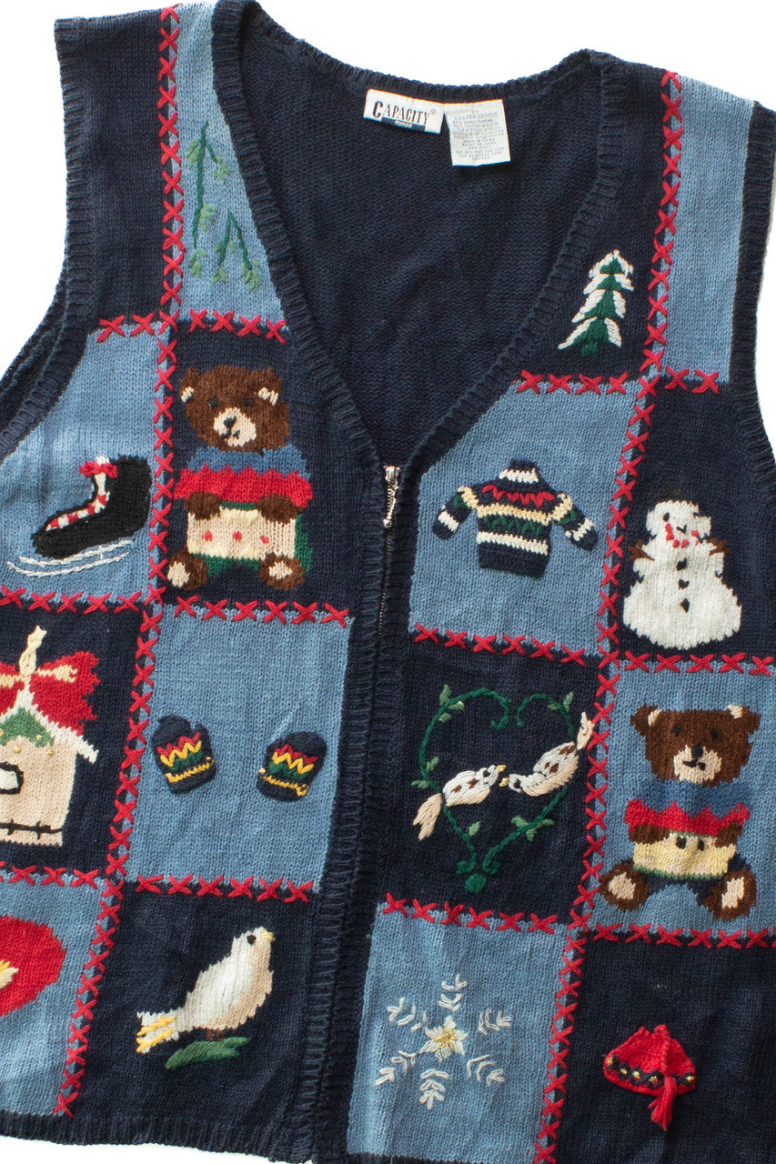 Blue Ugly Christmas Vest 63503
