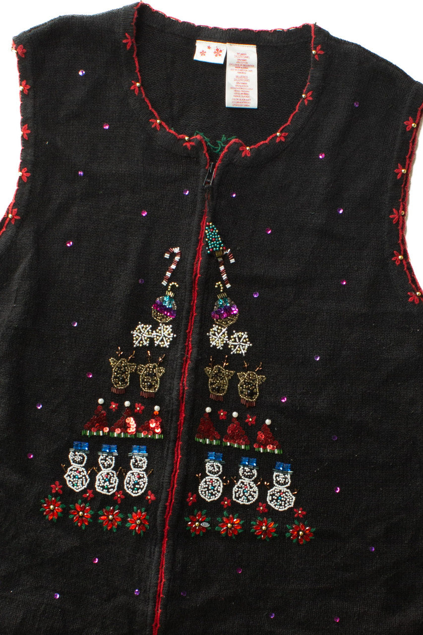 Black Ugly Christmas Vest 63504