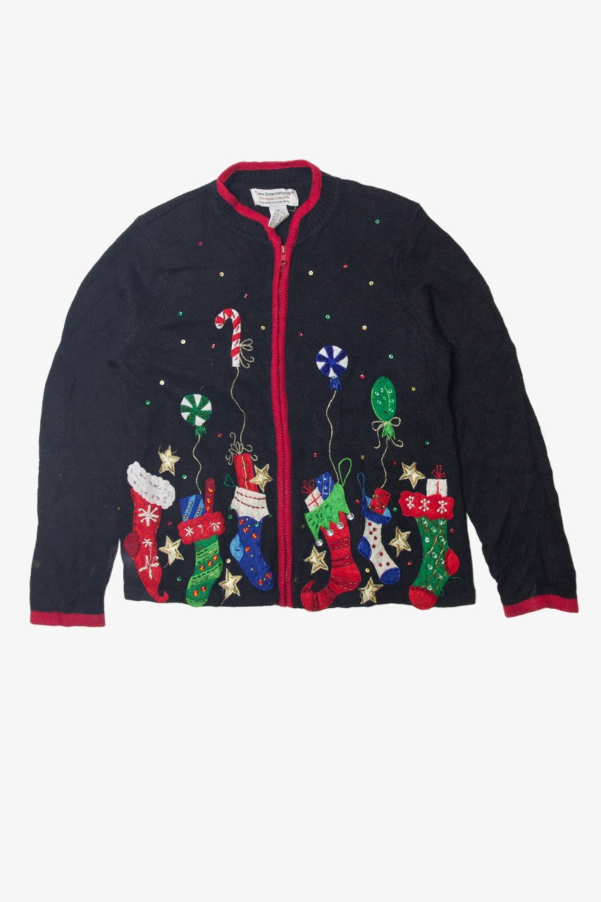 Black Ugly Christmas Cardigan 63588
