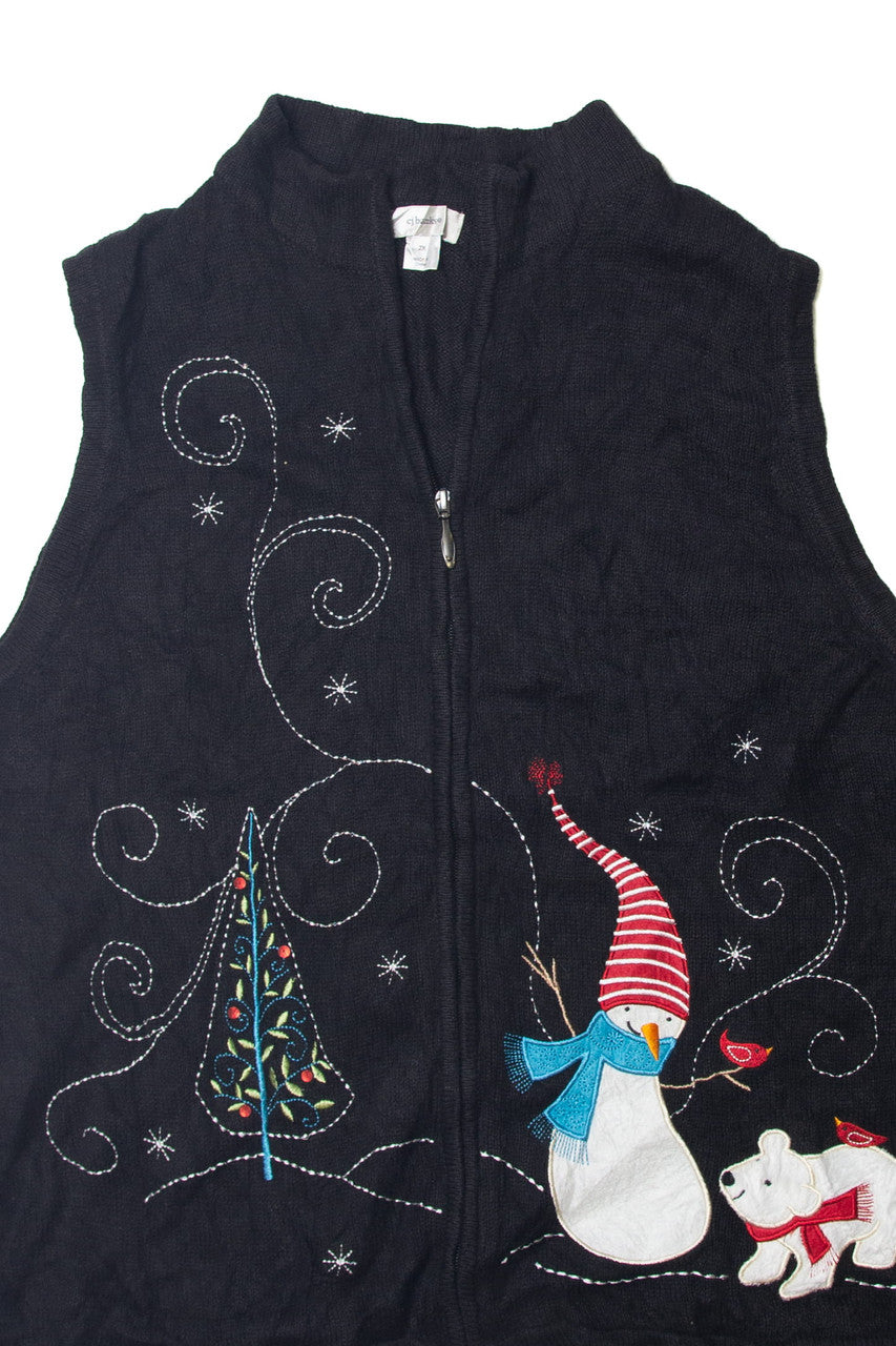 Black Ugly Christmas Vest 63599