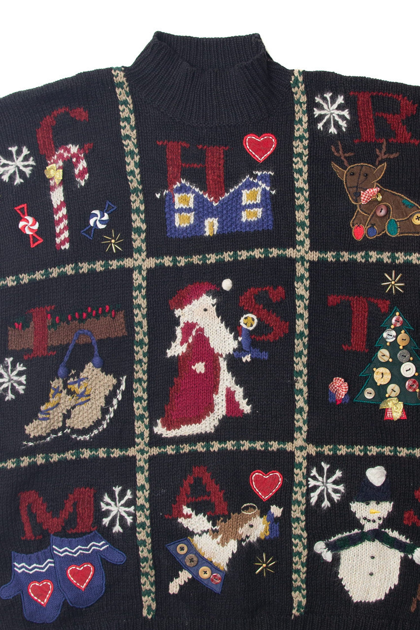 Black Ugly Christmas Sweater 63644