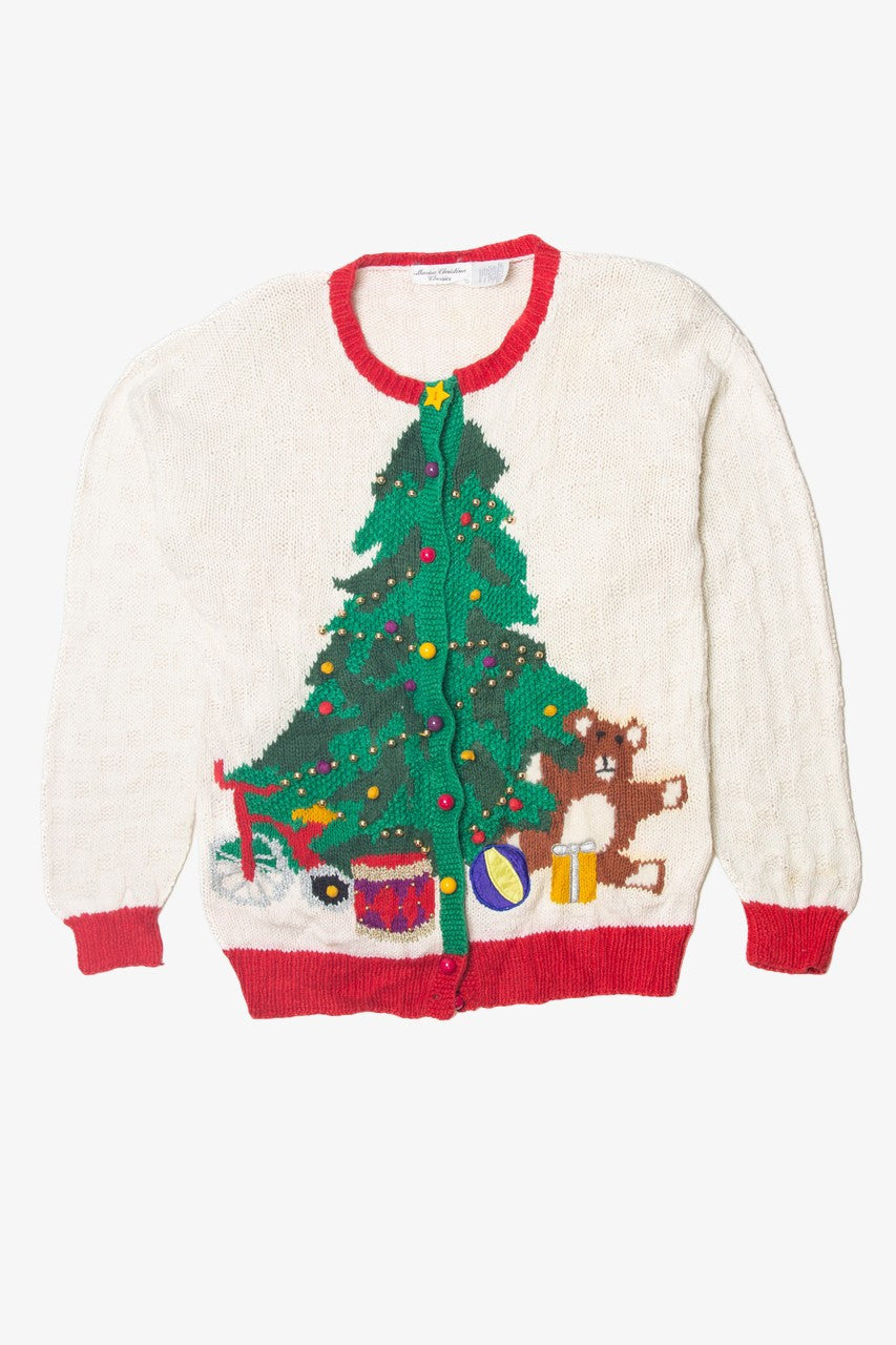 White Ugly Christmas Cardigan 63710