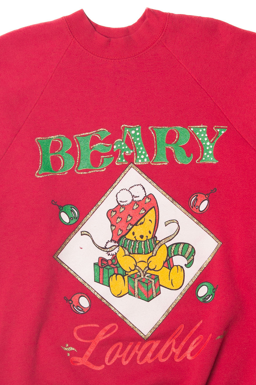 Red Ugly Christmas "Beary Lovable" Sweatshirt 63743