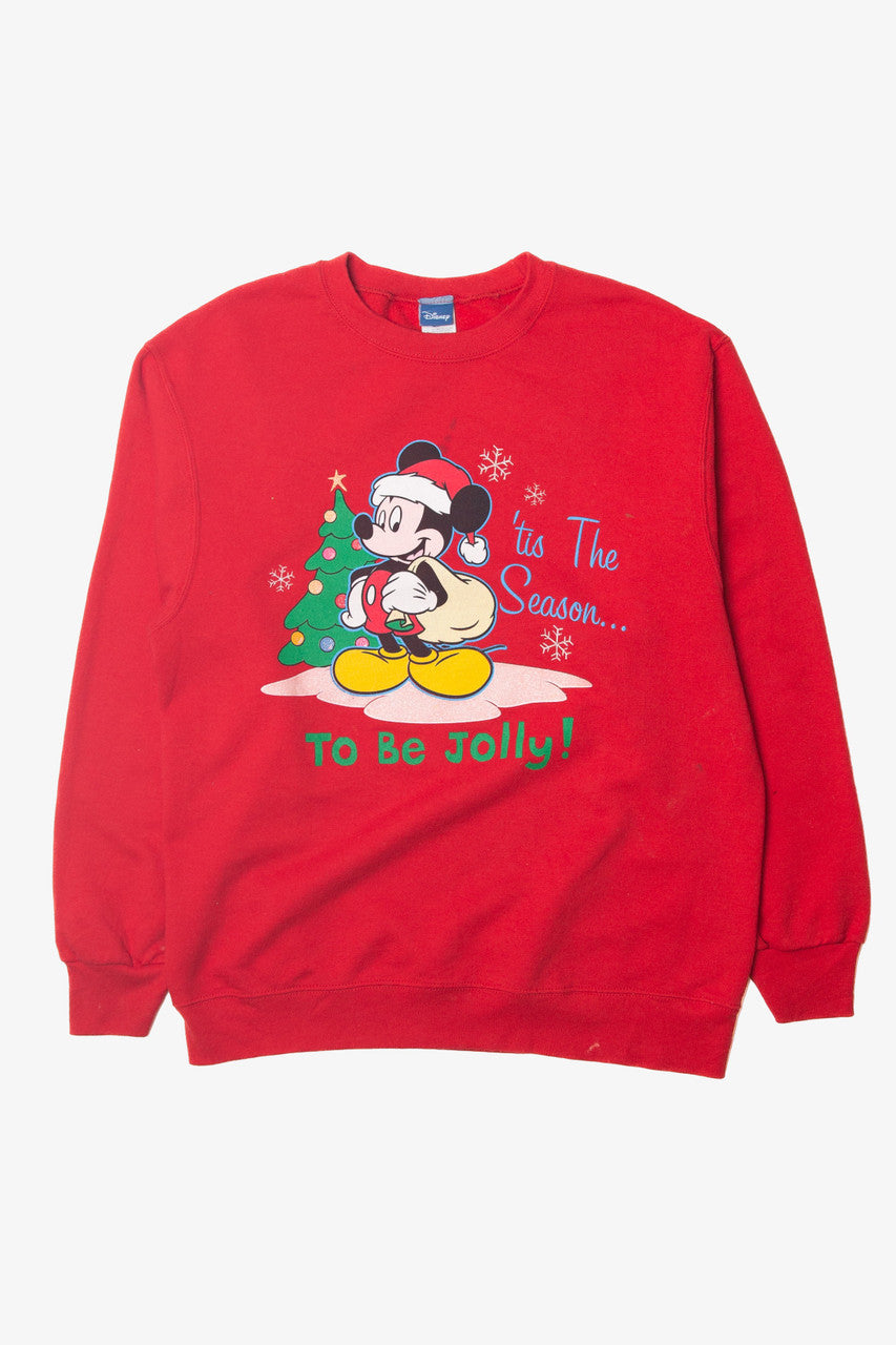Mickey Mouse "Tis The Season... To Be Jolly!" Ugly Christmas Sweater 63746