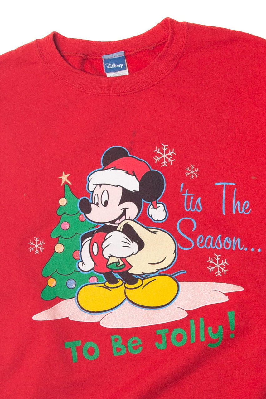 Mickey Mouse "Tis The Season... To Be Jolly!" Ugly Christmas Sweater 63746
