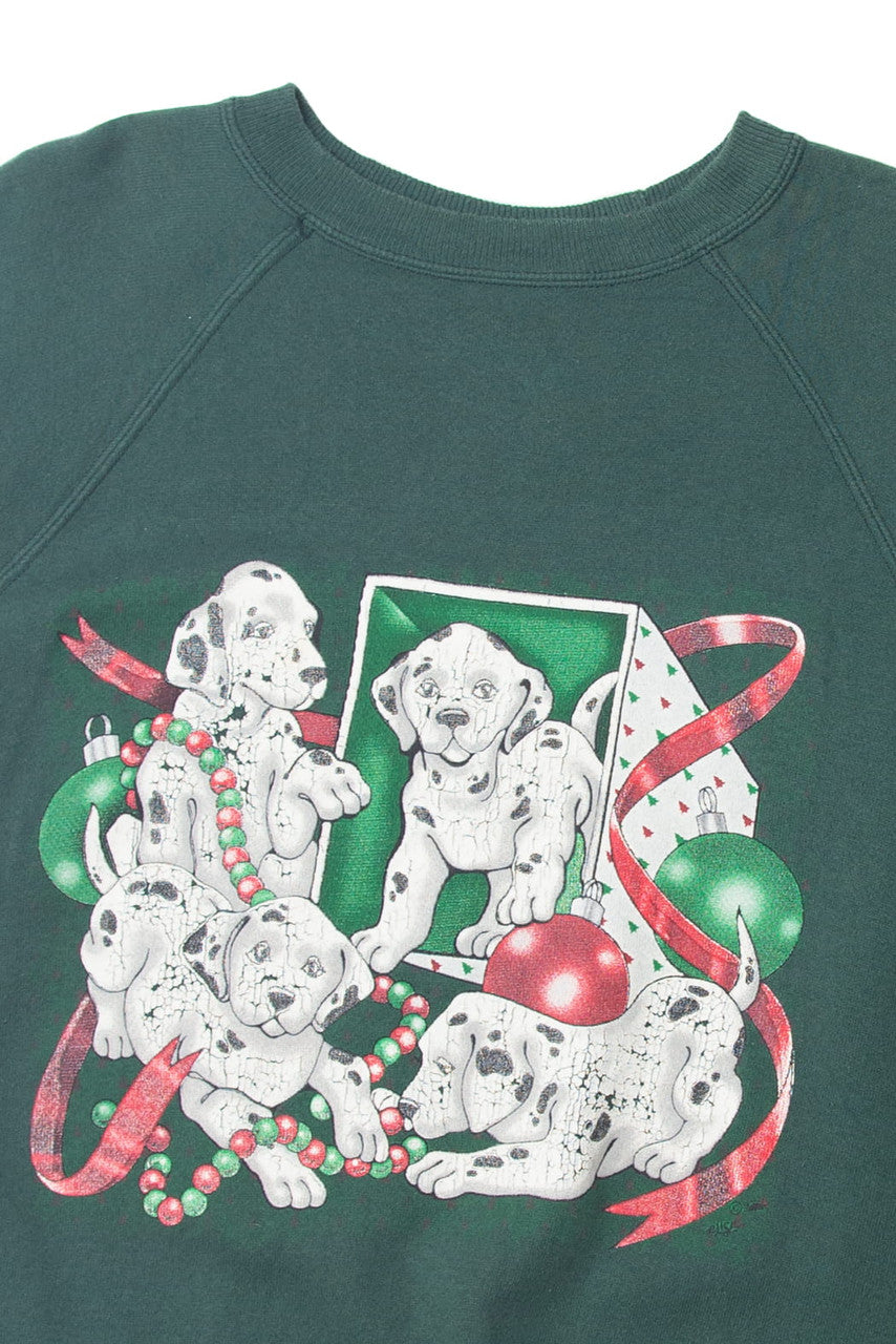 Vintage Dalmatian Puppies Ugly Christmas Sweater 63758