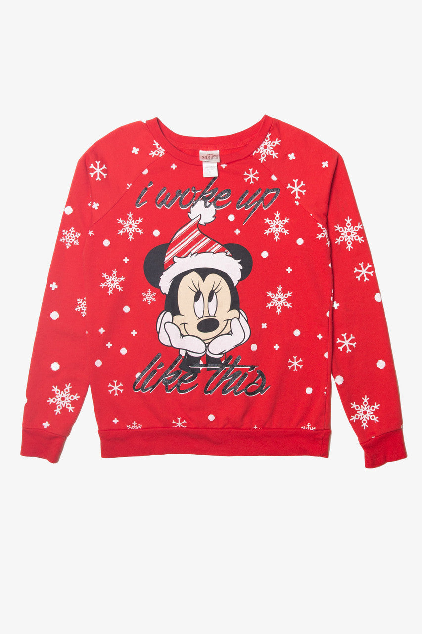 Minnie Mouse "I Woke Up Like This" Ugly Christmas Sweater 63771