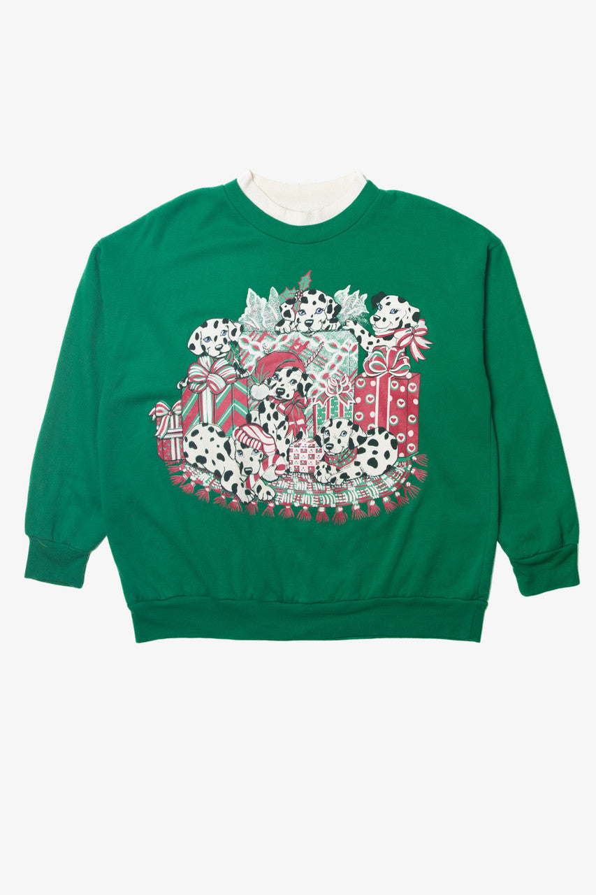 Green Dalmations Ugly Christmas Sweater 63774
