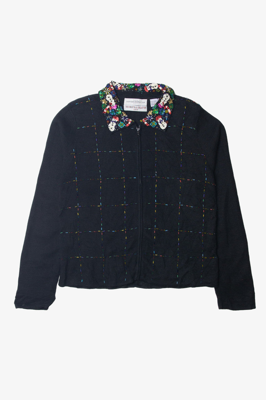 Sequin Black Ugly Christmas Sweater 63778